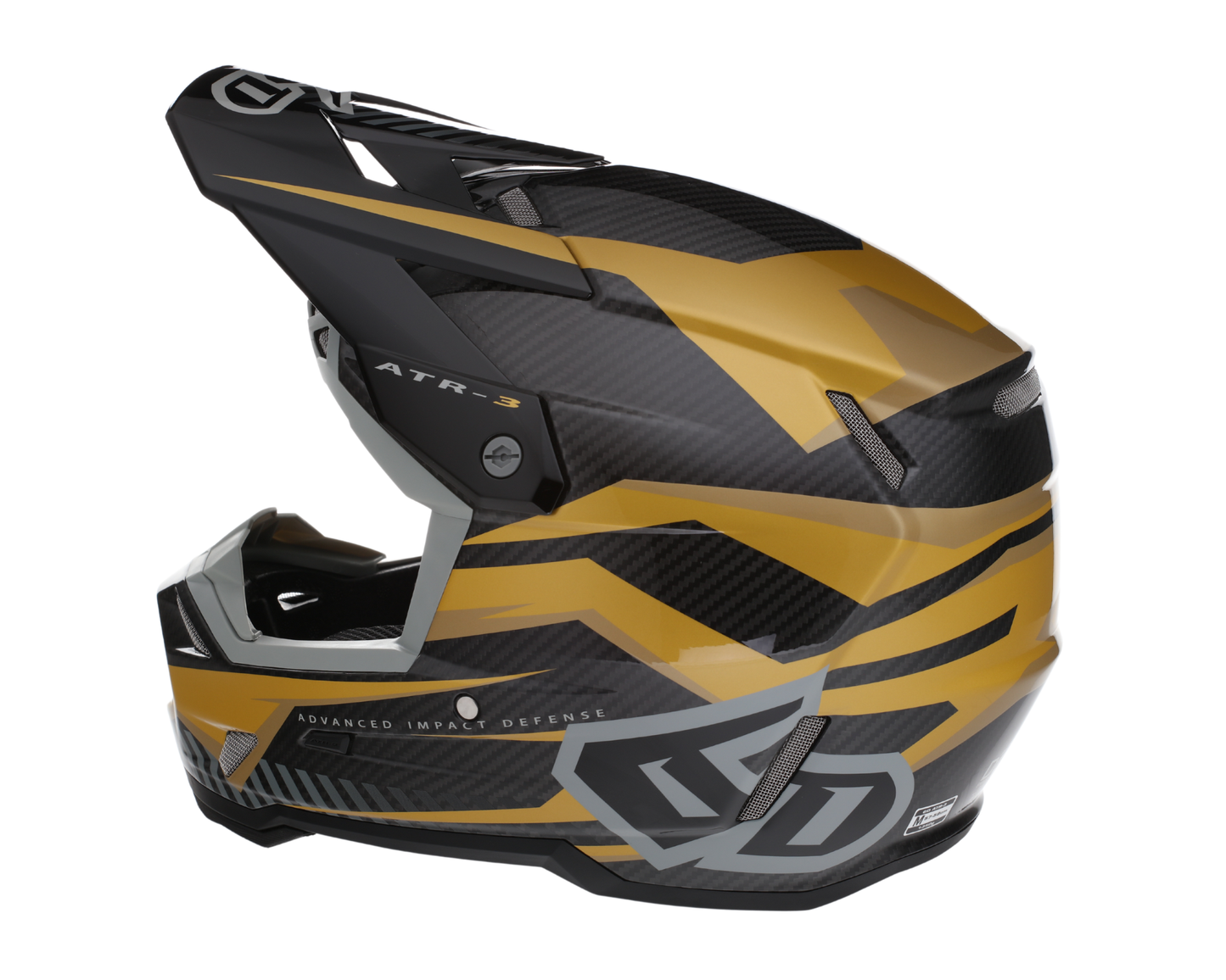 6D ATR-3 RIVAL GLOSS GOLD HELMET