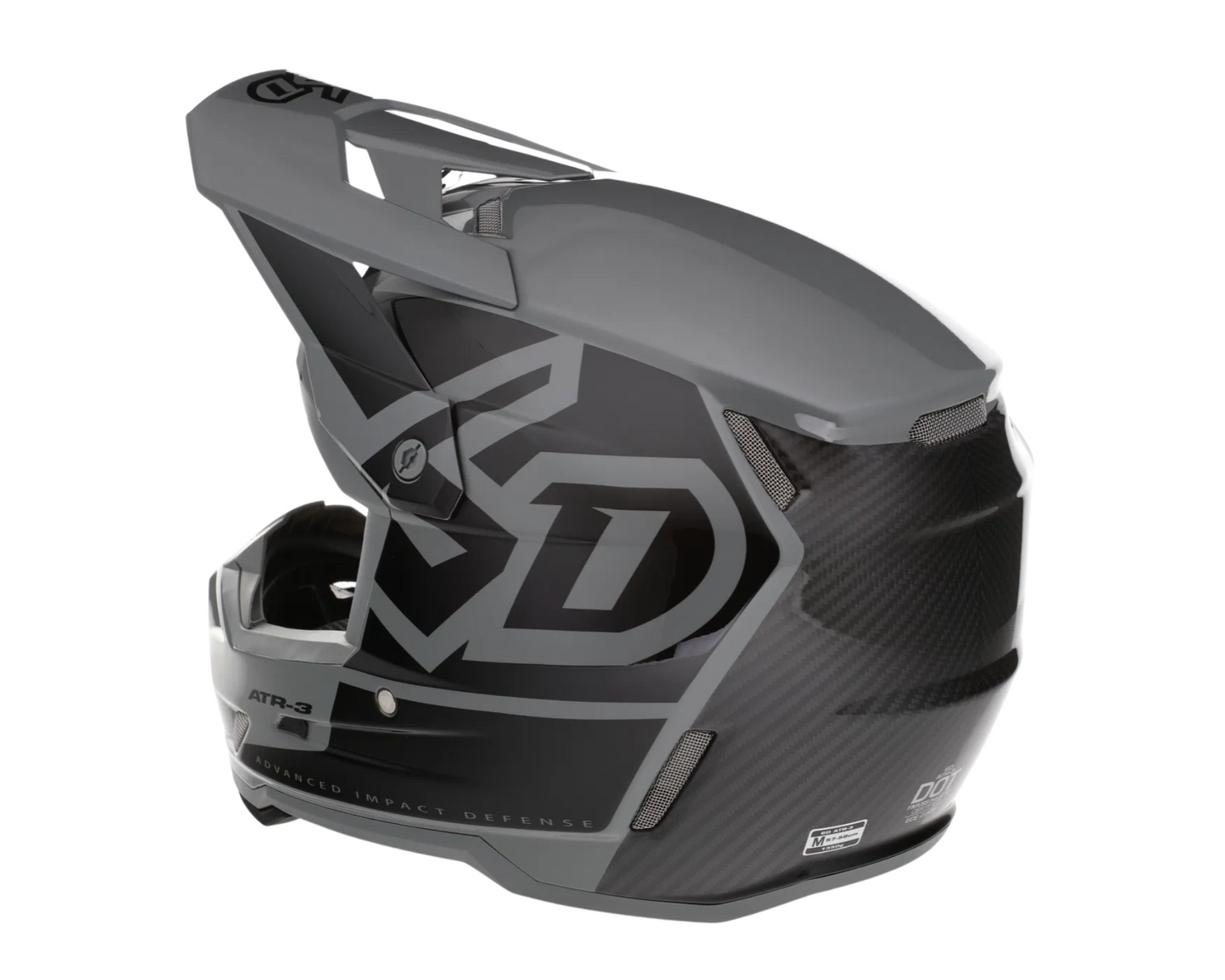 6D ATR-3 HEX GLOSS BLACK YOUTH HELMET