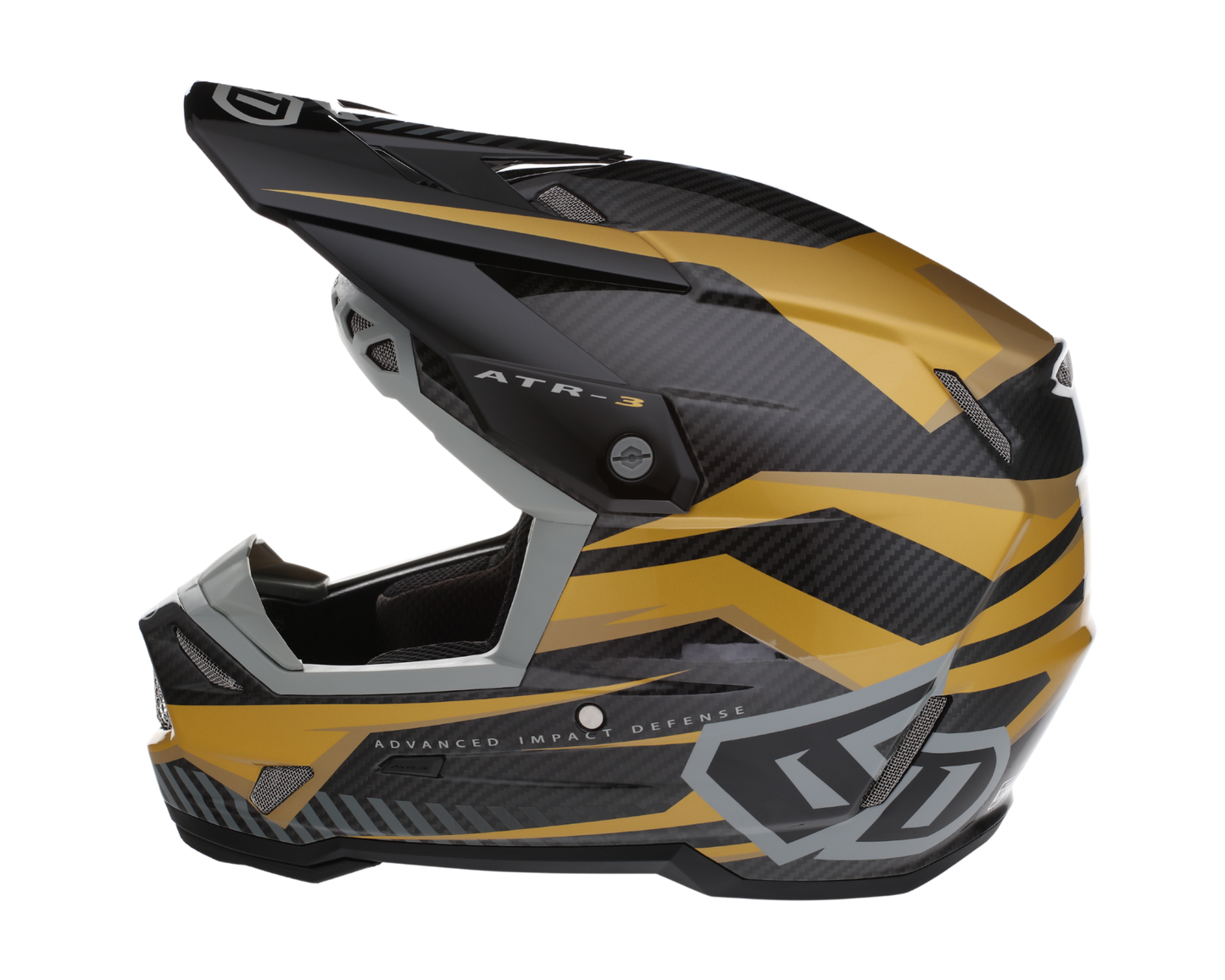 6D ATR-3 RIVAL GLOSS GOLD HELMET