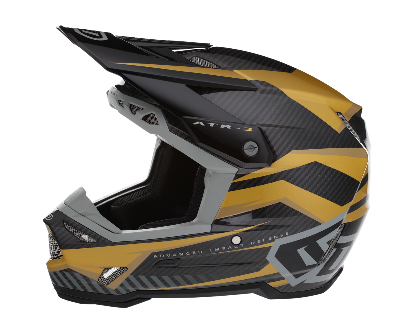 6D ATR-3 RIVAL GLOSS GOLD HELMET