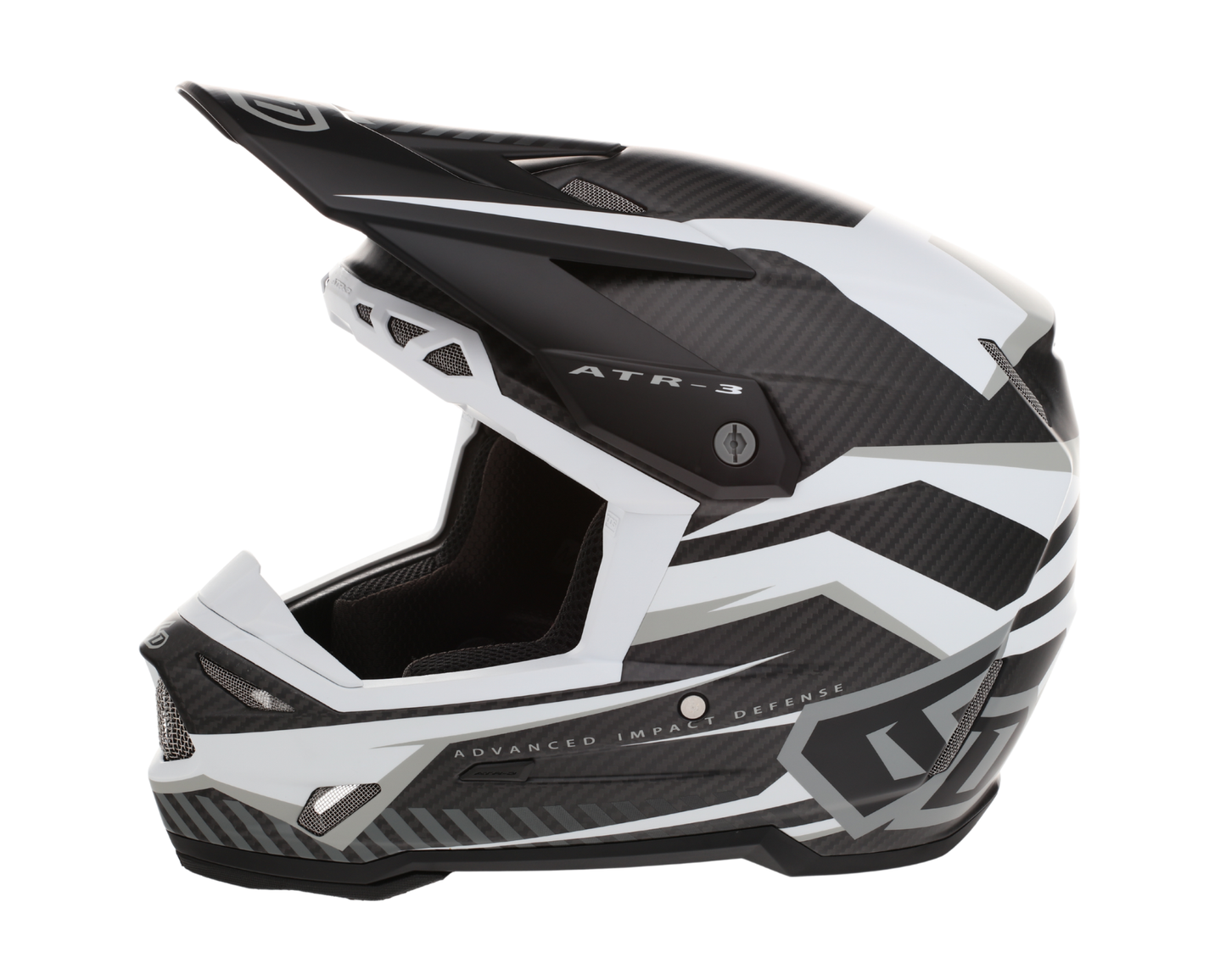 6D ATR-3 RIVAL MATTE WHITE HELMET