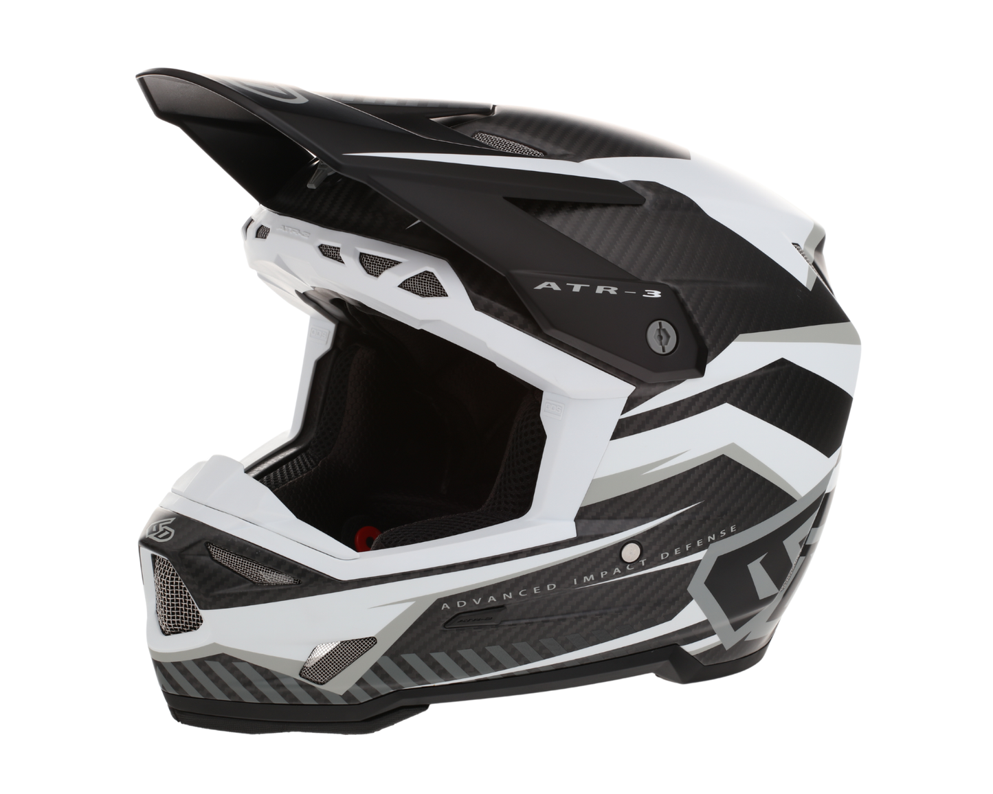 6D ATR-3 RIVAL MATTE WHITE HELMET