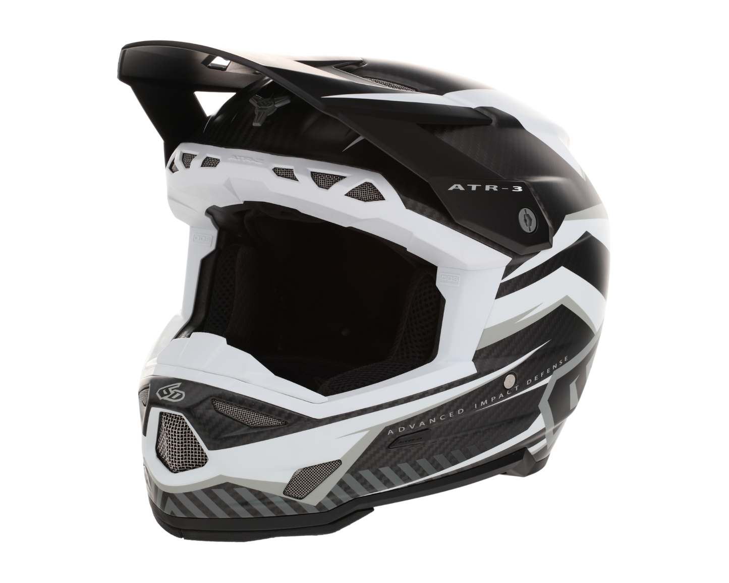 6D ATR-3 RIVAL MATTE WHITE HELMET