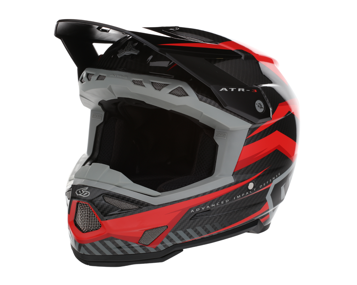 6D ATR-3 RIVAL GLOSS RED HELMET