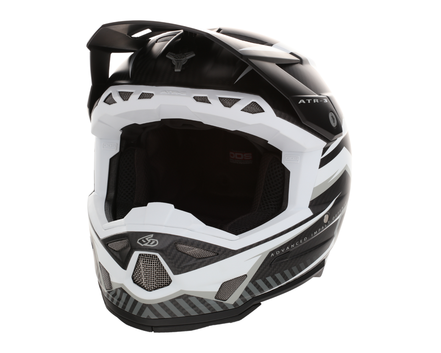 6D ATR-3 RIVAL MATTE WHITE HELMET