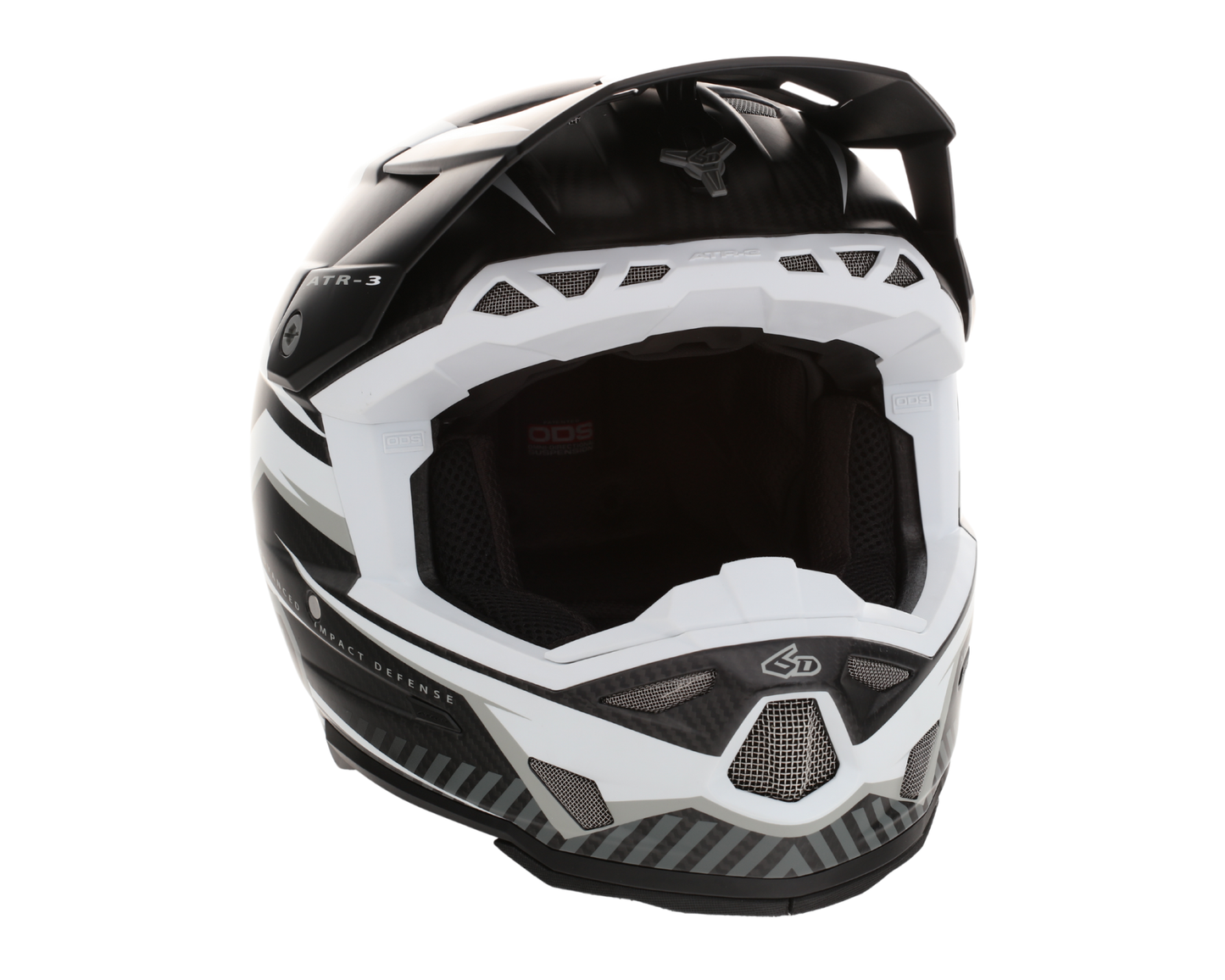 6D ATR-3 RIVAL MATTE WHITE HELMET