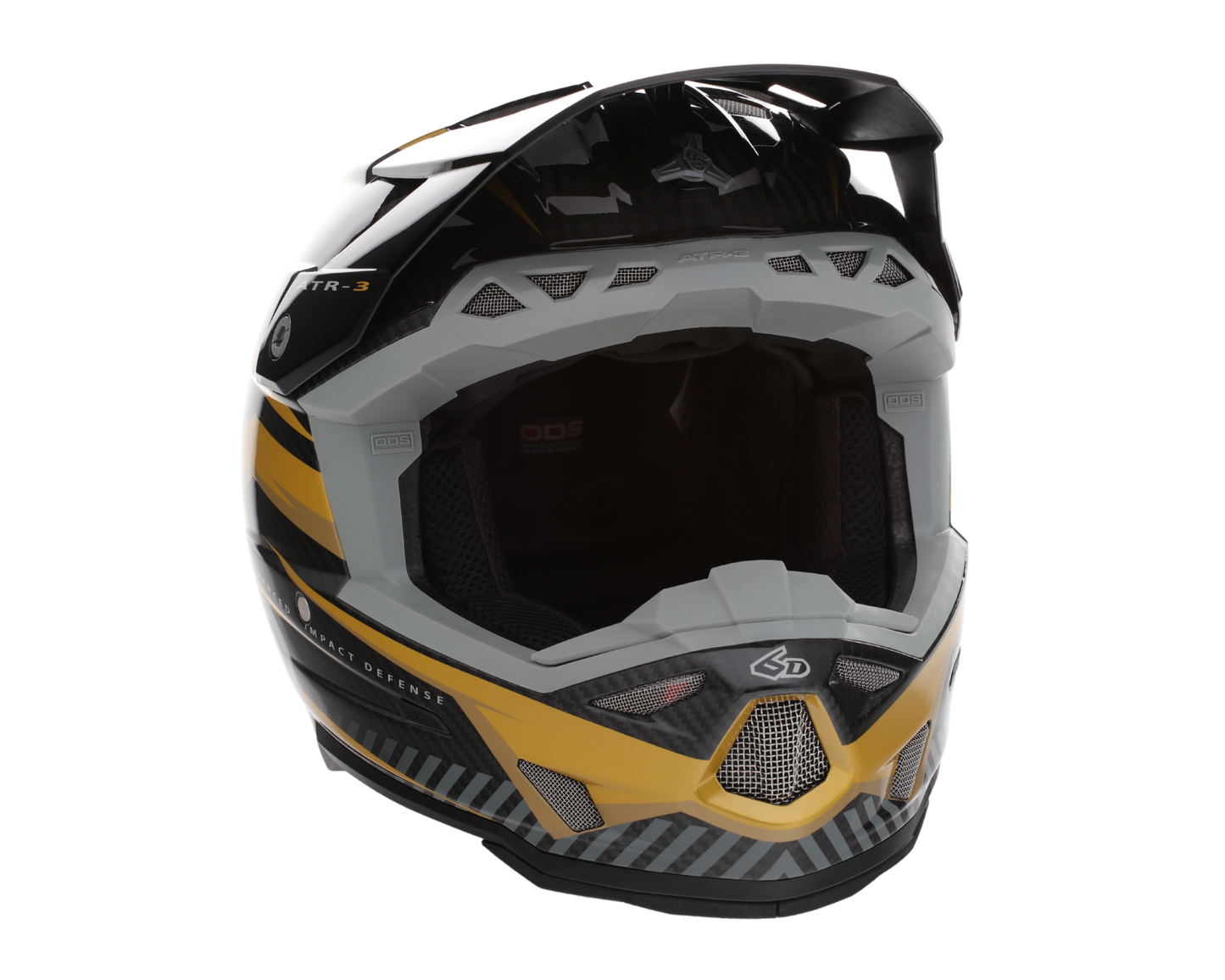 6D ATR-3 RIVAL GLOSS GOLD HELMET