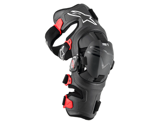 ALPINESTARS RK-7 PLASMA BLACK/RED KNEE BRACE SET