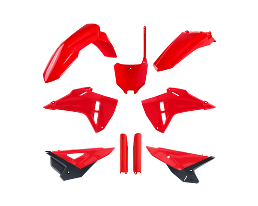 POLISPORT RED OEM RESTYLE PLASTICS KIT HONDA CRF450R 21-24 CRF250R 22-24