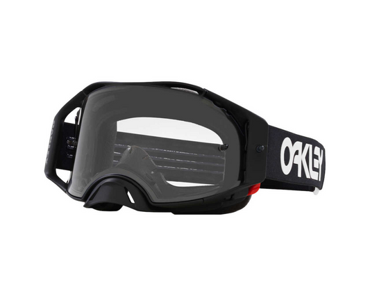 OAKLEY AIRBRAKE MX BLACK/WHITE CLEAR GOGGLES