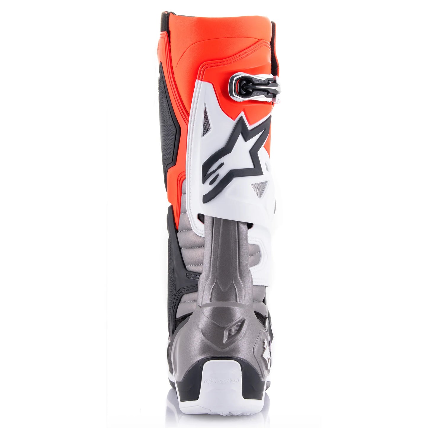 ALPINESTARS 2025 TECH 10 BLACK/RED/FLURO ORANGE/FLURO WHITE BOOTS