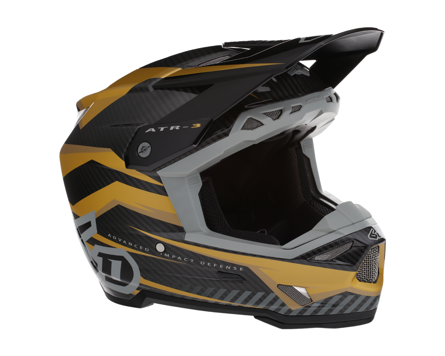 6D ATR-3 RIVAL GLOSS GOLD HELMET
