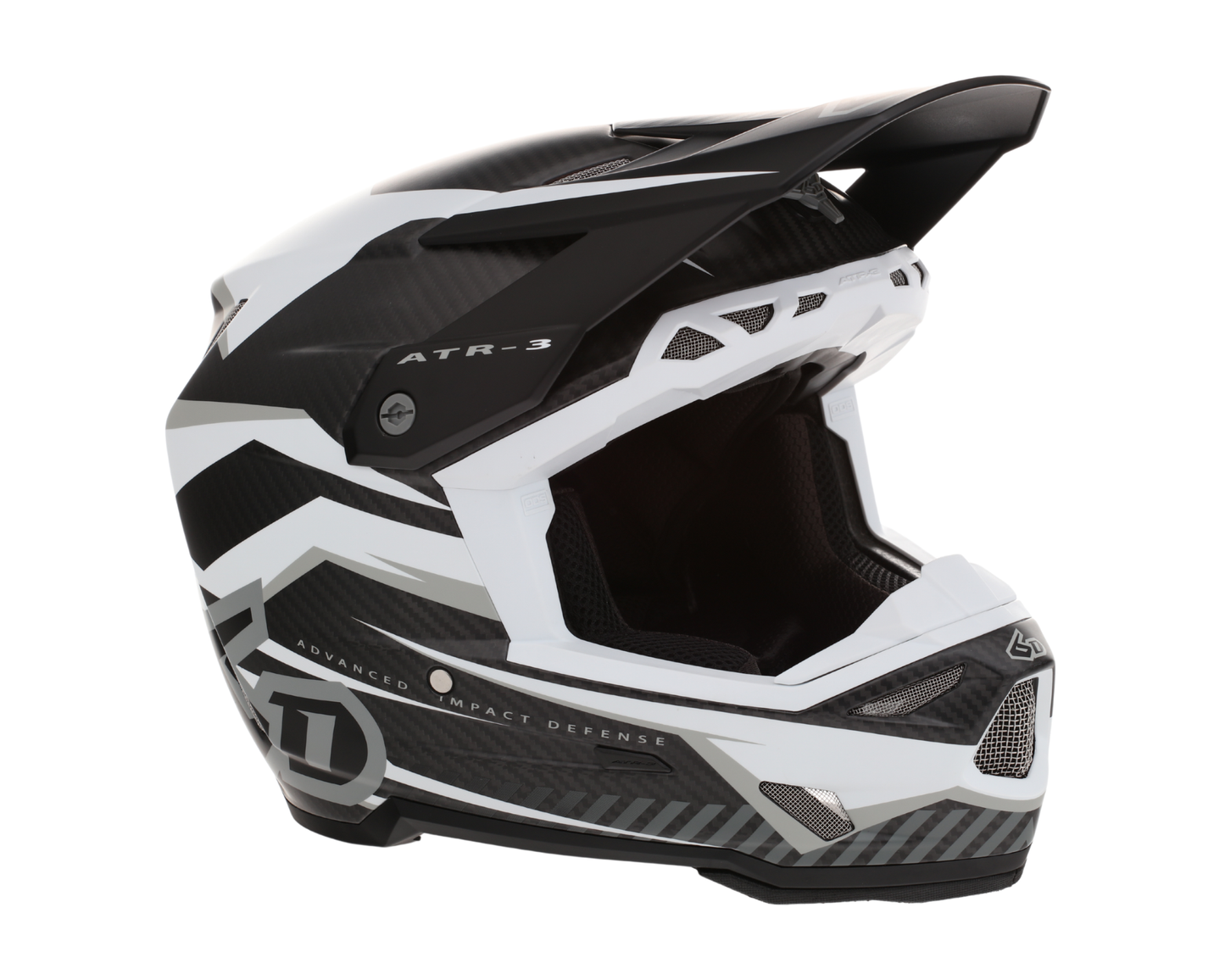 6D ATR-3 RIVAL MATTE WHITE HELMET