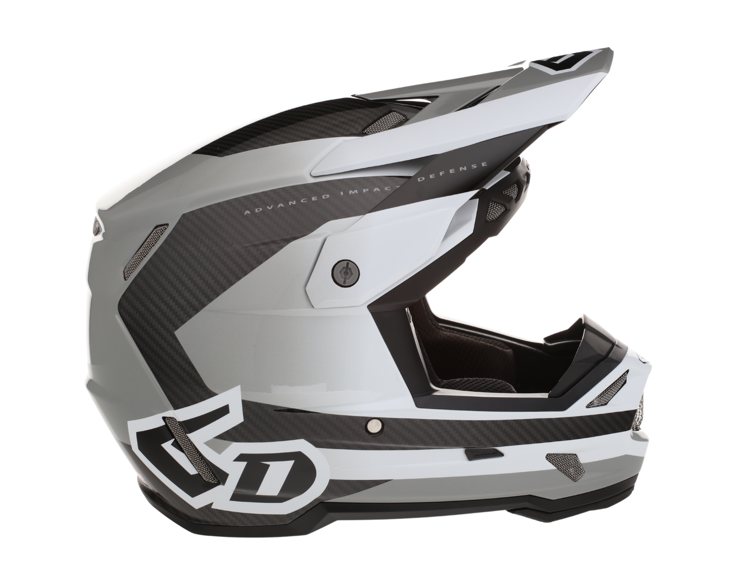 6D ATR-3 PURE GLOSS WHITE HELMET