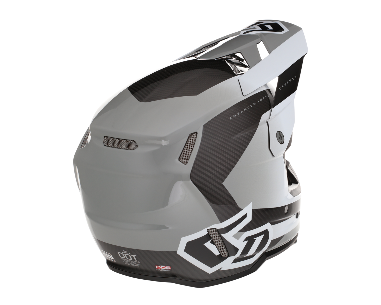 6D ATR-3 PURE GLOSS WHITE HELMET