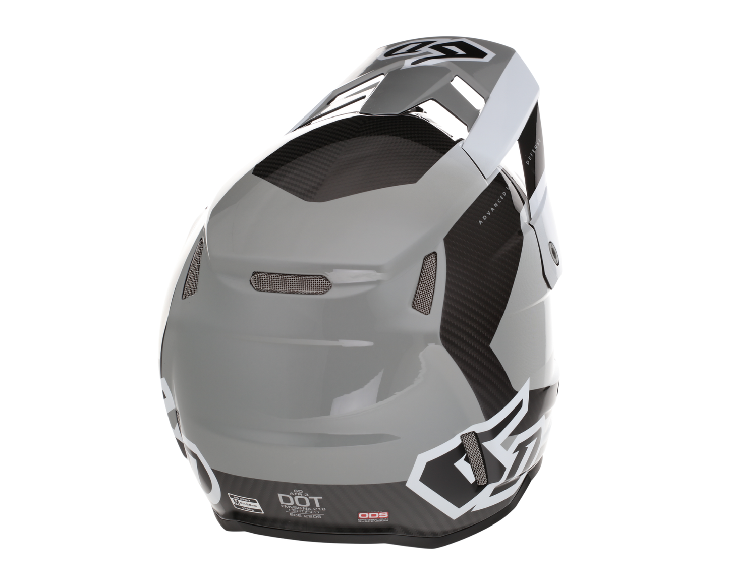 6D ATR-3 PURE GLOSS WHITE HELMET