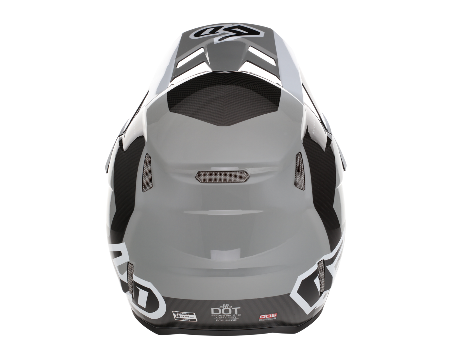 6D ATR-3 PURE GLOSS WHITE HELMET