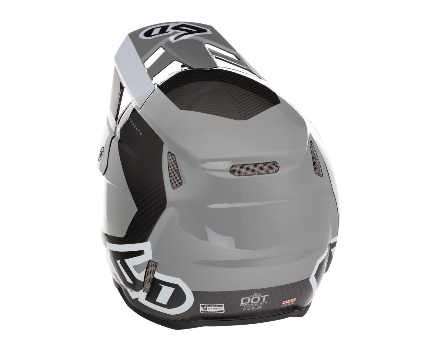 6D ATR-3 PURE GLOSS WHITE HELMET