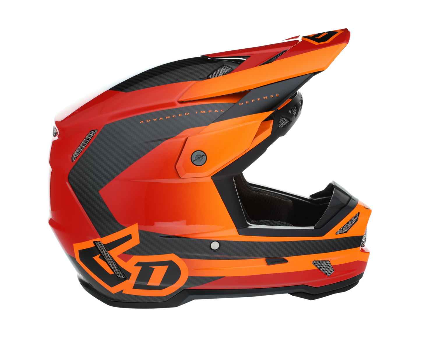 6D ATR-3 PURE GLOSS RED HELMET