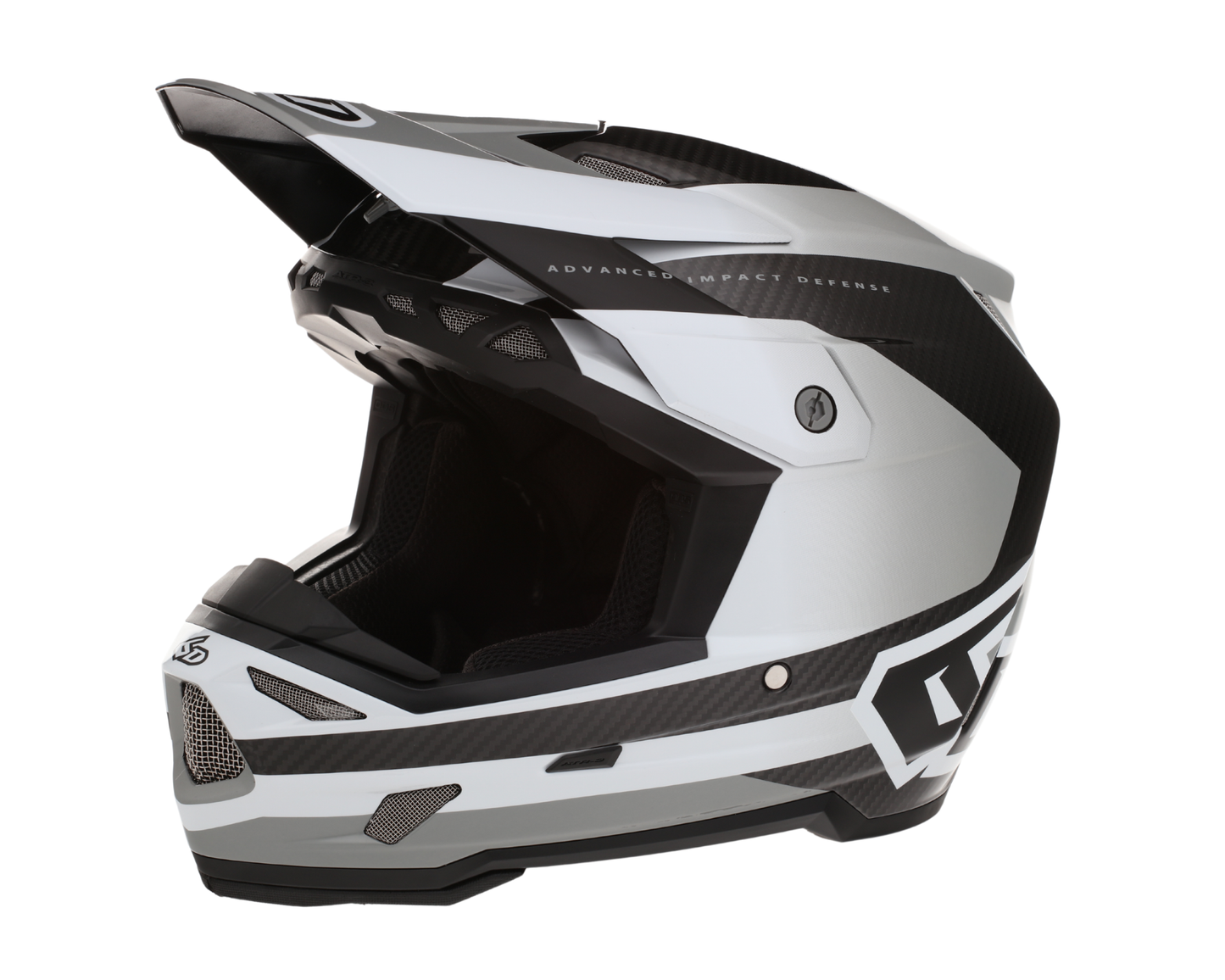 6D ATR-3 PURE GLOSS WHITE HELMET