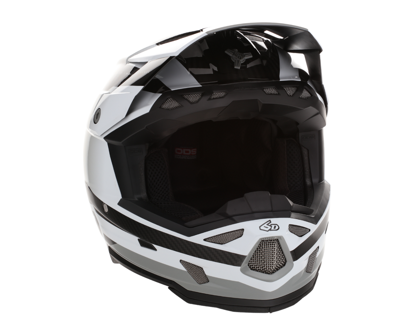 6D ATR-3 PURE GLOSS WHITE HELMET