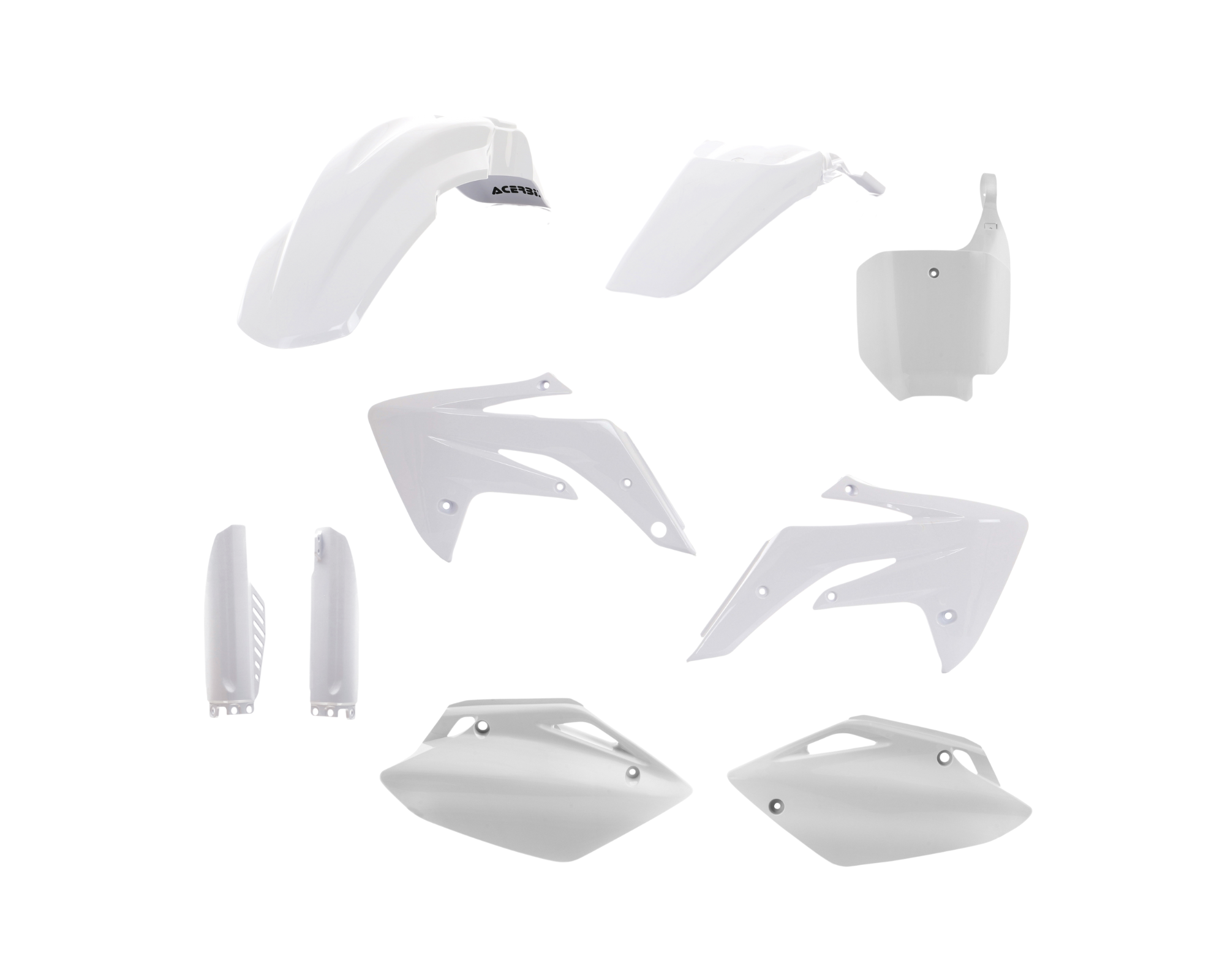 CRF150R Plastic Kit Complete White Plastic Kit – For Honda CRF 150