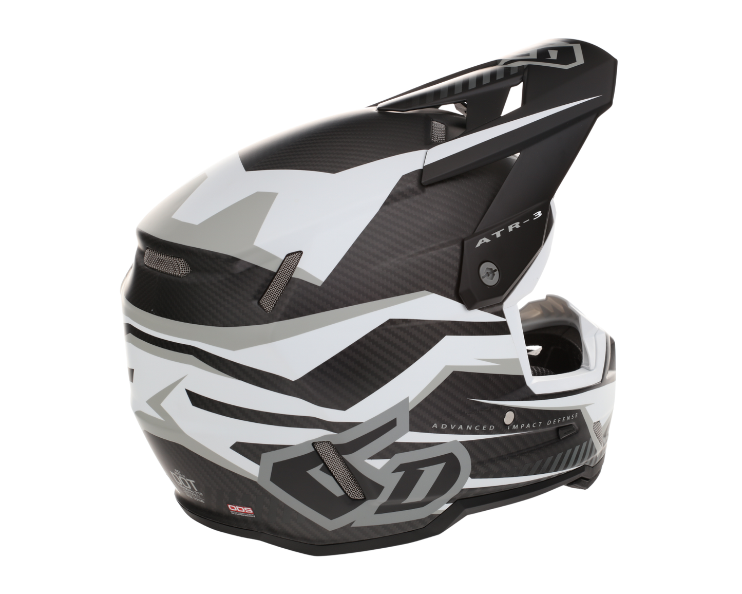 6D ATR-3 RIVAL MATTE WHITE HELMET