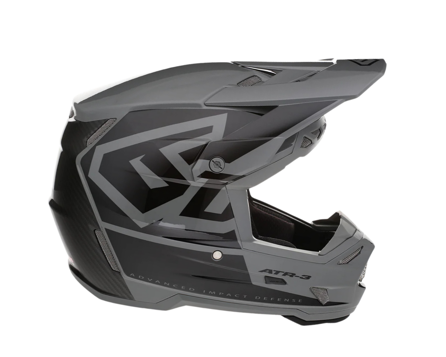 6D ATR-3 HEX GLOSS BLACK YOUTH HELMET