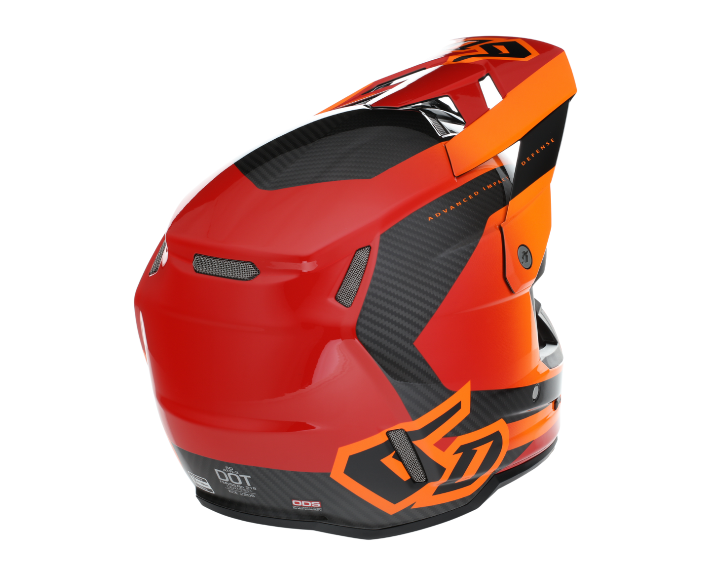 6D ATR-3 PURE GLOSS RED HELMET