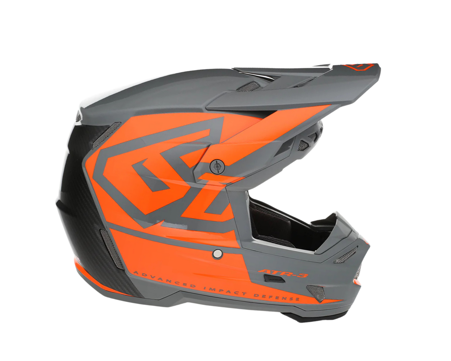 6D ATR-3 HEX GLOSS NEON ORANGE YOUTH HELMET