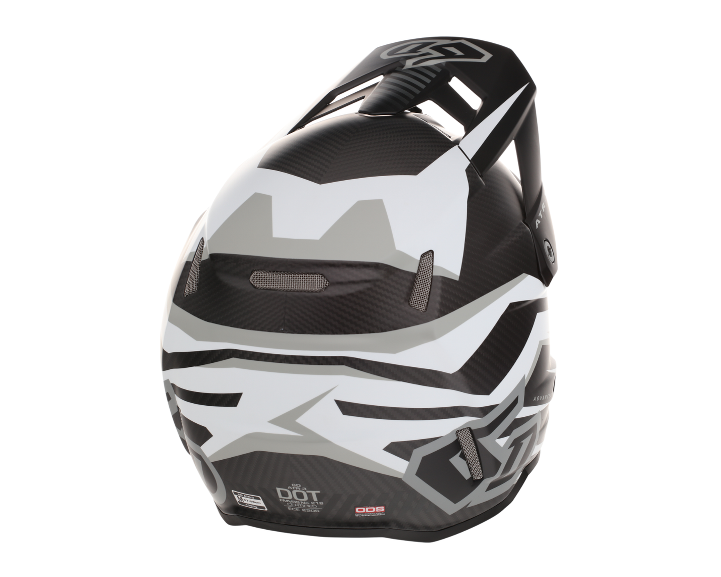 6D ATR-3 RIVAL MATTE WHITE HELMET