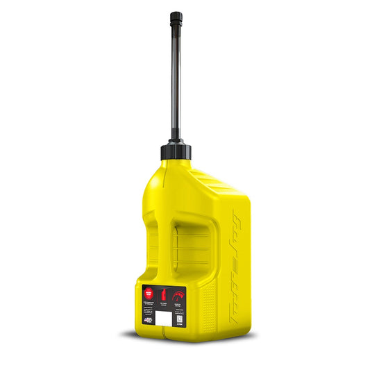 TUFF JUG GEN 3 20L YELLOW STANDARD CAP FUEL CAN W/ BLACK AUTO STOP SPOUT