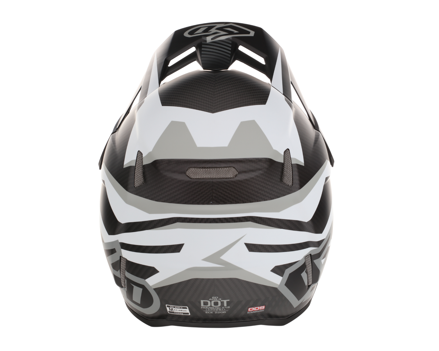 6D ATR-3 RIVAL MATTE WHITE HELMET