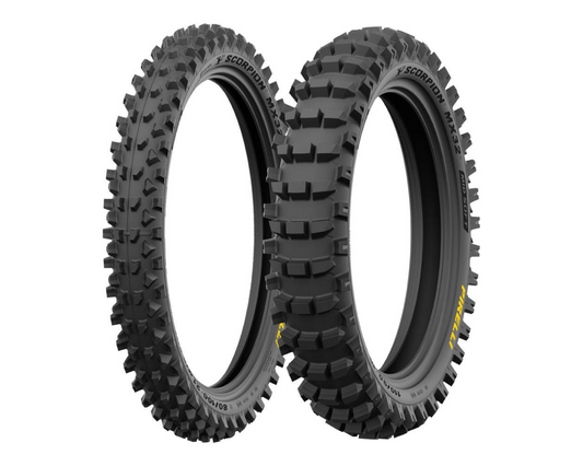 PIRELLI SCORPION MX32 2025 120/90-19 REAR 80/100-21 FRONT MID/SOFT TYRE SET