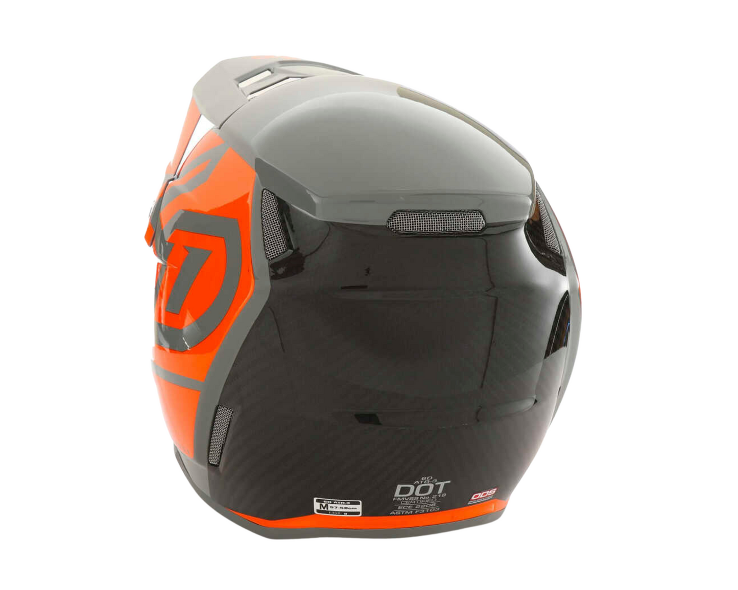 6D ATR-3 HEX GLOSS NEON ORANGE YOUTH HELMET