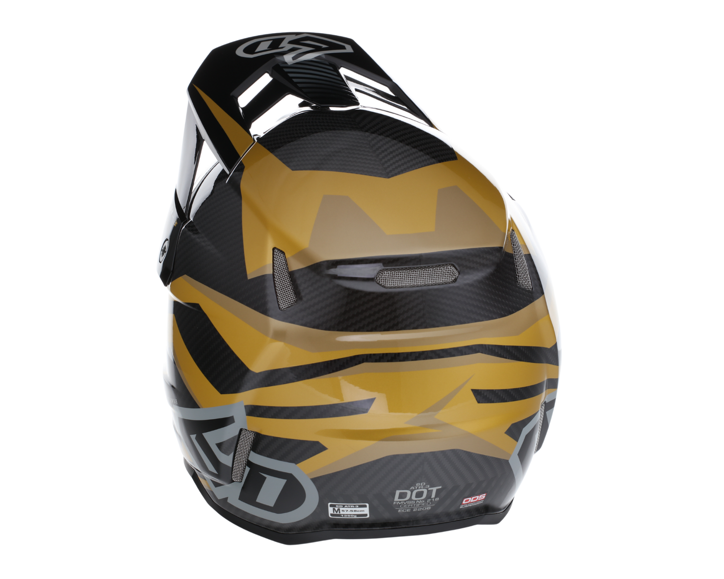 6D ATR-3 RIVAL GLOSS GOLD HELMET
