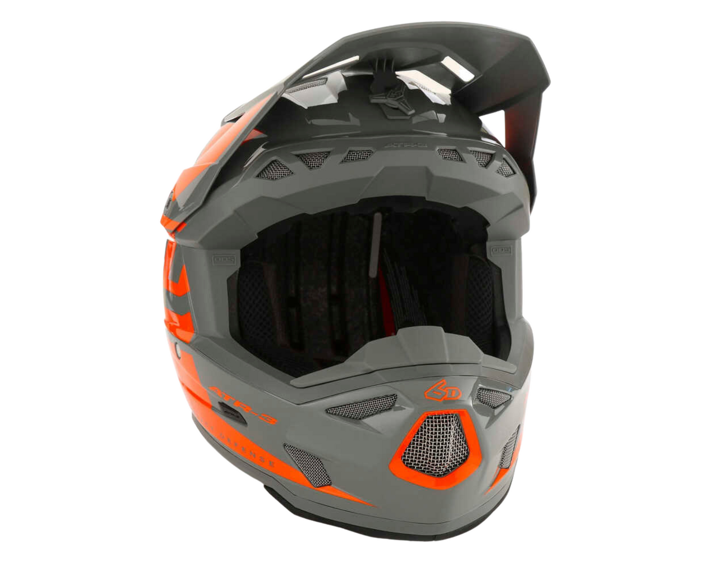 6D ATR-3 HEX GLOSS NEON ORANGE YOUTH HELMET