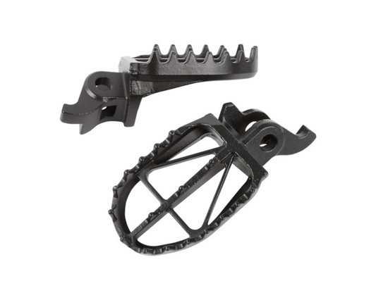 DRC HARDWARE BLACK ULTRA WIDE FOOTPEGS HONDA CRF250R/CRF450R 02-25 CR125R/CR250R 02-07