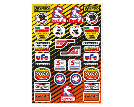 TECNOSEL VINTAGE LOGO STICKER SHEET