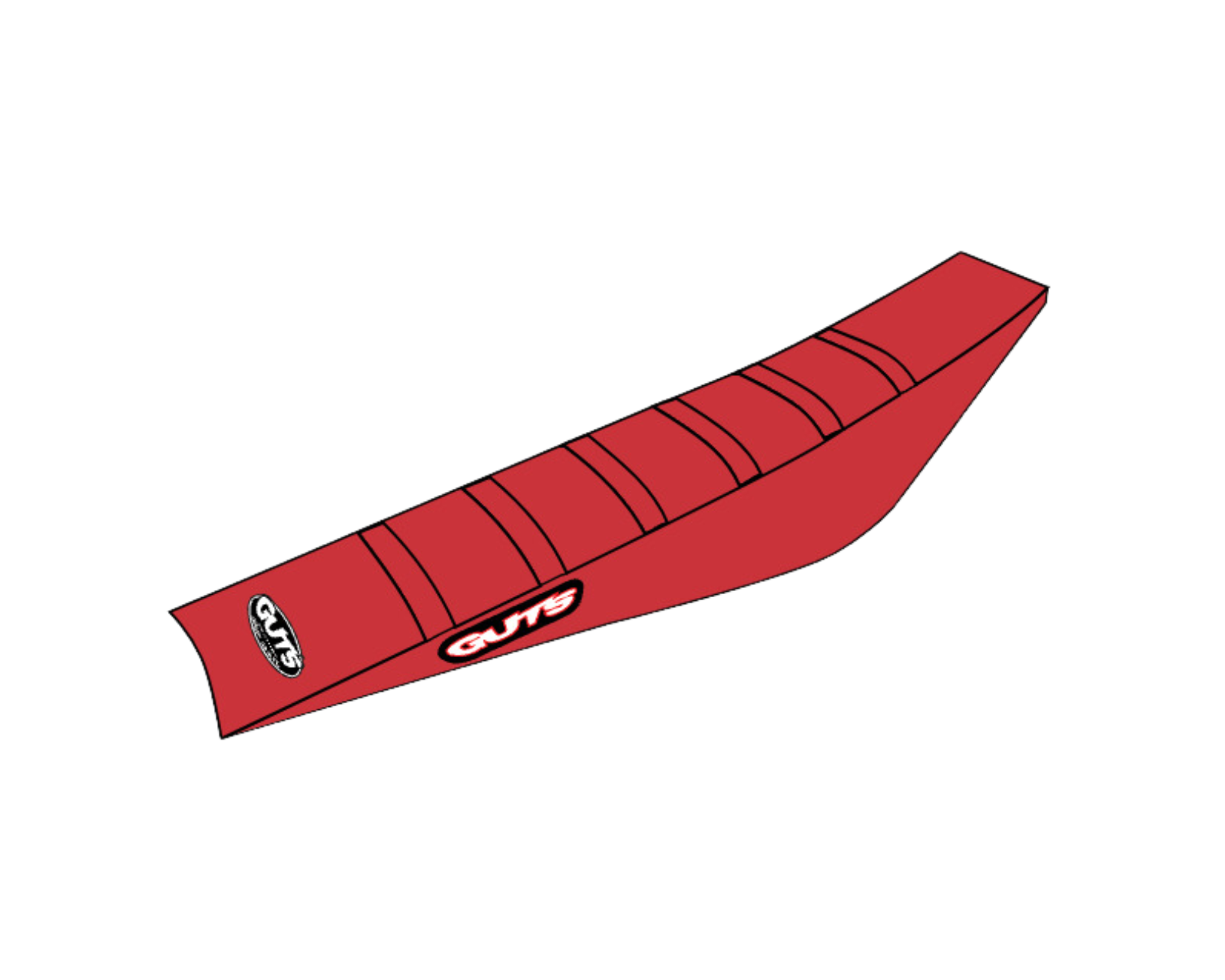 Enjoy Manufacturing Gas Gas seat cover MC 65 2021 - 2022 Ribbed Logo, Red / White