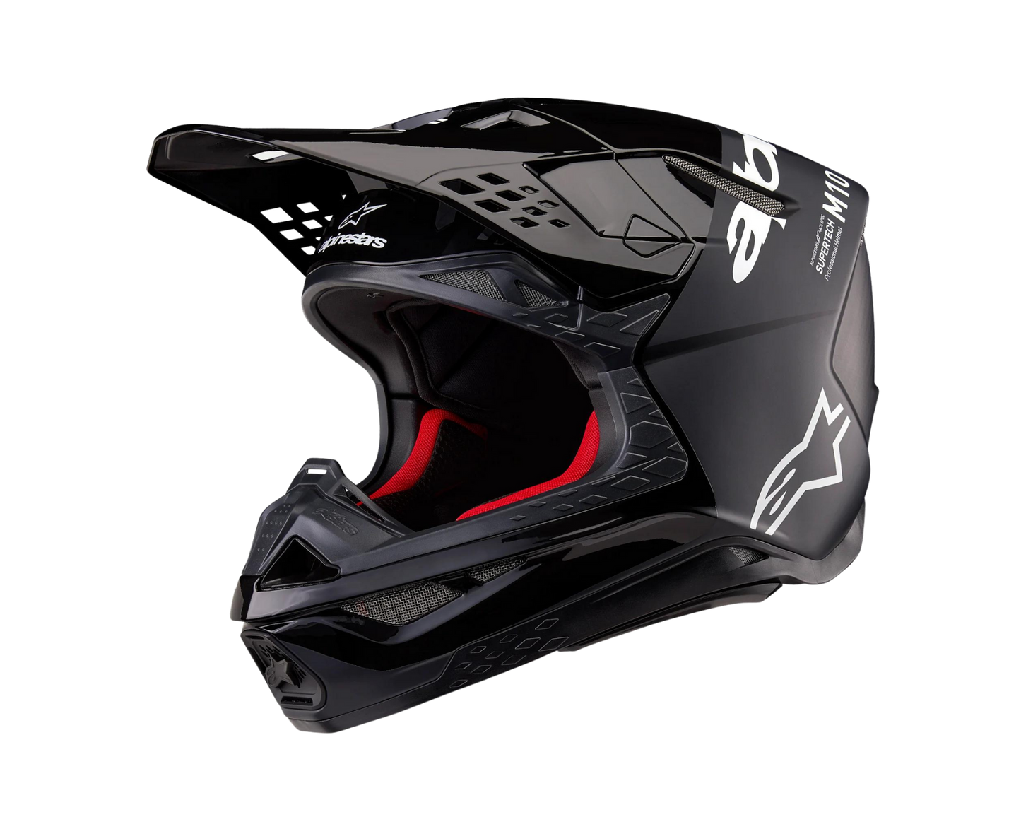 ALPINESTARS 2025 S-M10 FLOOD BLACK/DARK GREY HELMET