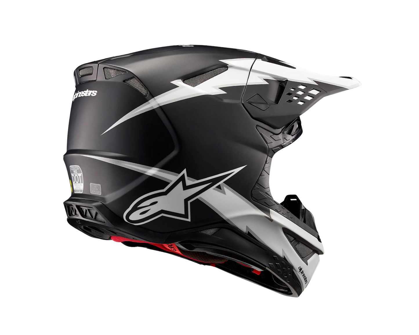 ALPINESTARS 2025 S-M10 AMPRESS MATTE BLACK/WHITE HELMET