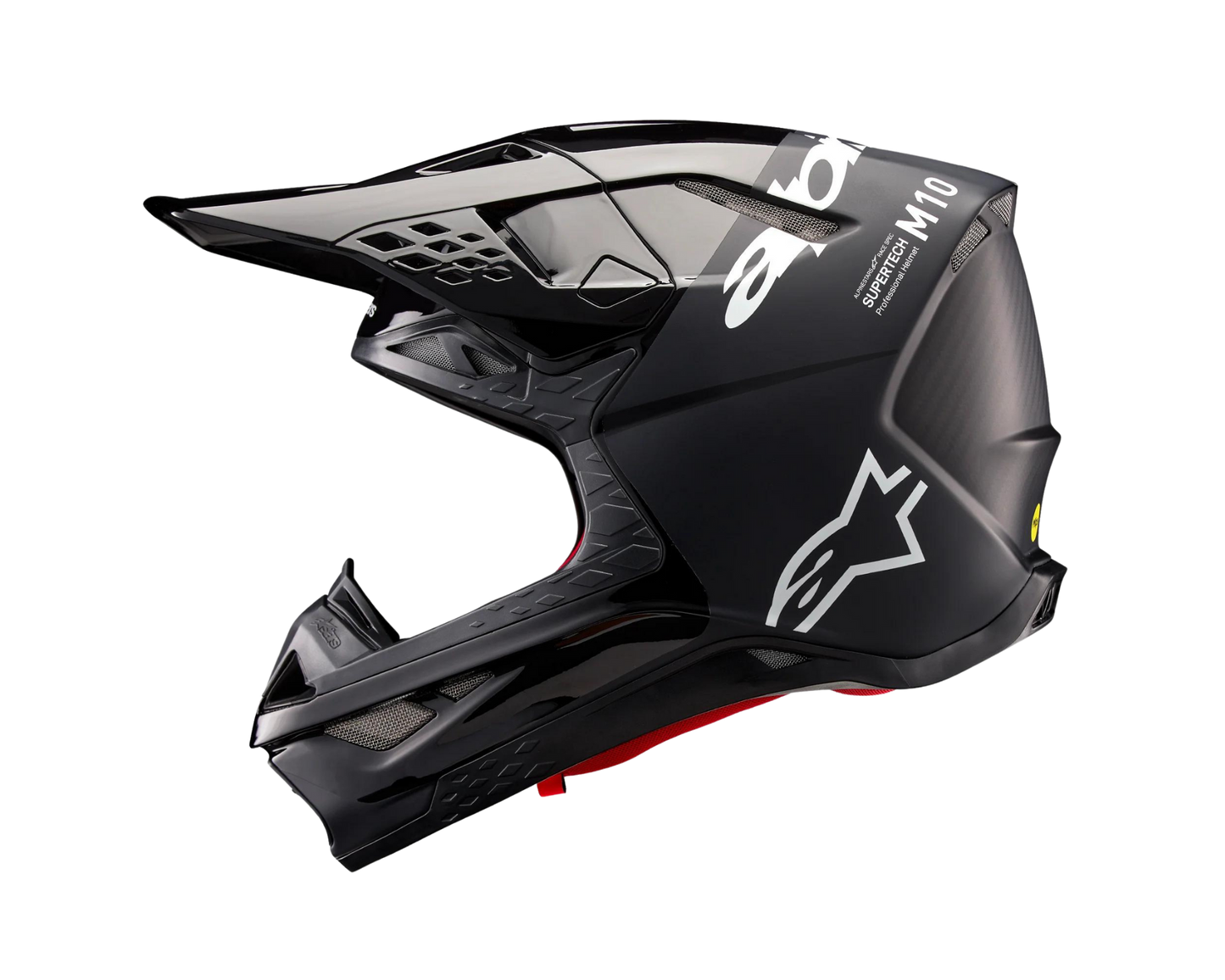 ALPINESTARS 2025 S-M10 FLOOD BLACK/DARK GREY HELMET