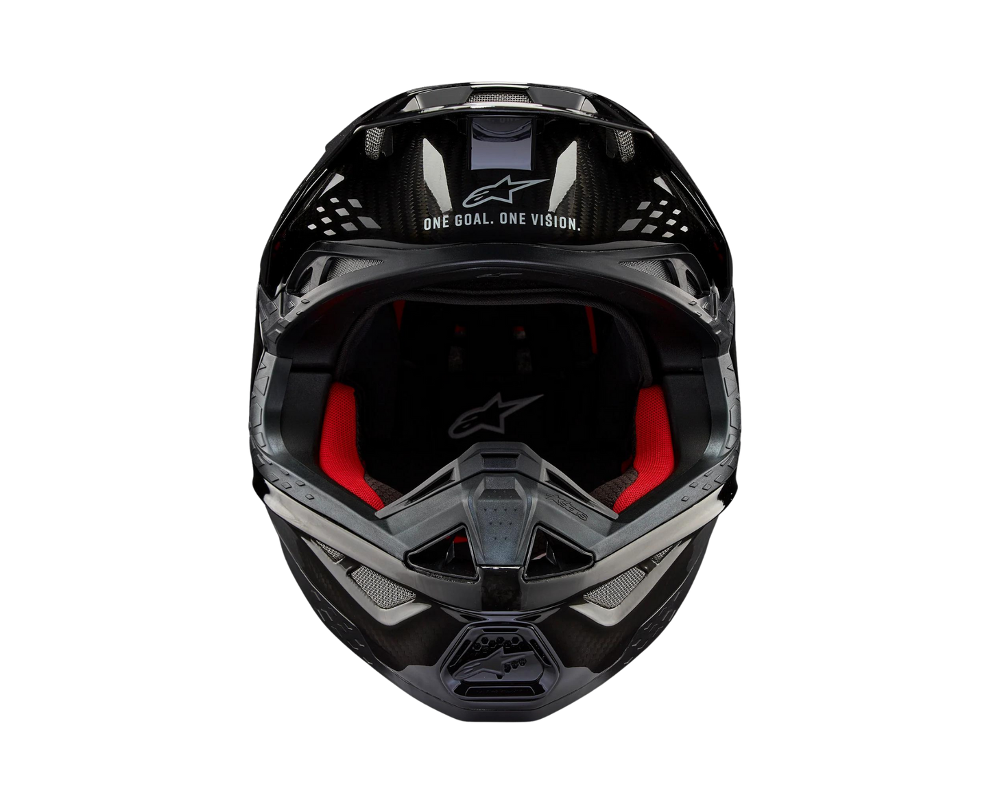 ALPINESTARS 2025 S-M10 SOLID BLACK CARBON HELMET