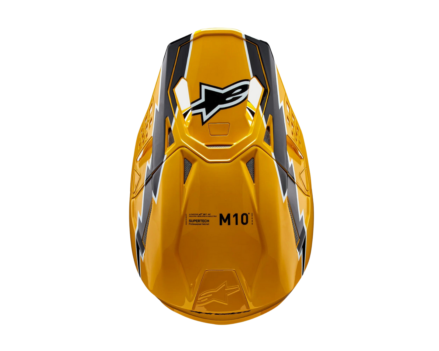 ALPINESTARS 2025 S-M10 AMPRESS BLACK/YELLOW HELMET