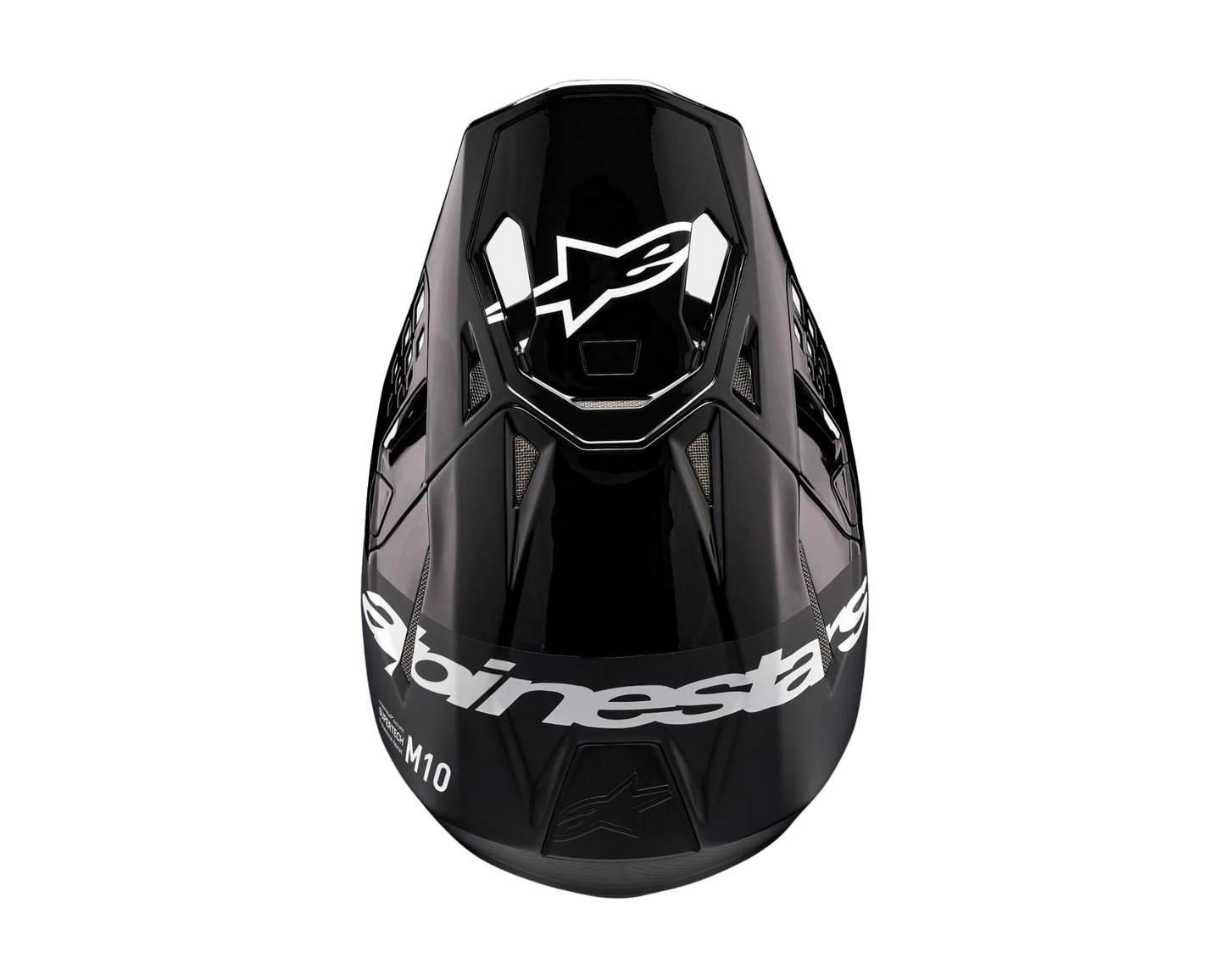 ALPINESTARS 2025 S-M10 FLOOD BLACK/DARK GREY HELMET