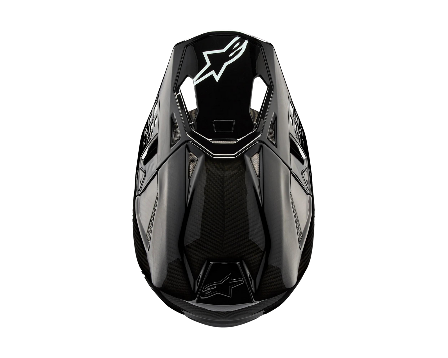 ALPINESTARS 2025 S-M10 SOLID BLACK CARBON HELMET