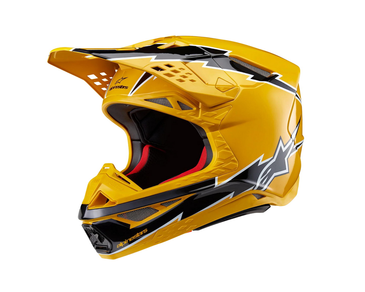 ALPINESTARS 2025 S-M10 AMPRESS BLACK/YELLOW HELMET