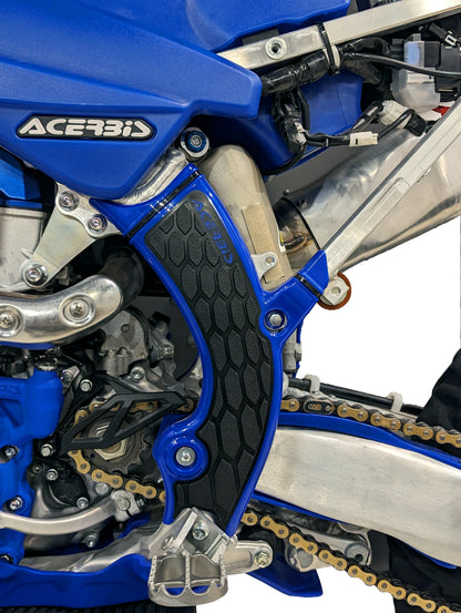 ACERBIS YAMAHA YZ450F 23-25 YZ250F/YZ450FX 24-25 YZ250FX 2025 BLUE/BLACK X-GRIP FRAME GUARD