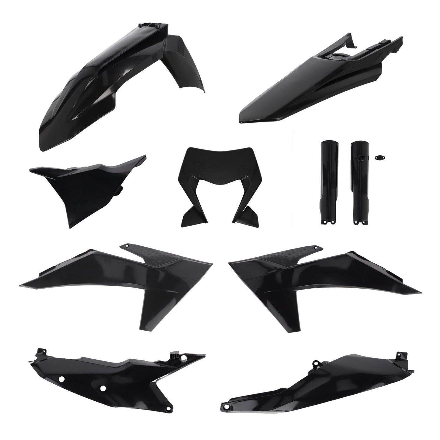 ACERBIS KTM EXC/EXC-F 24-25 BLACK PLASTICS KIT